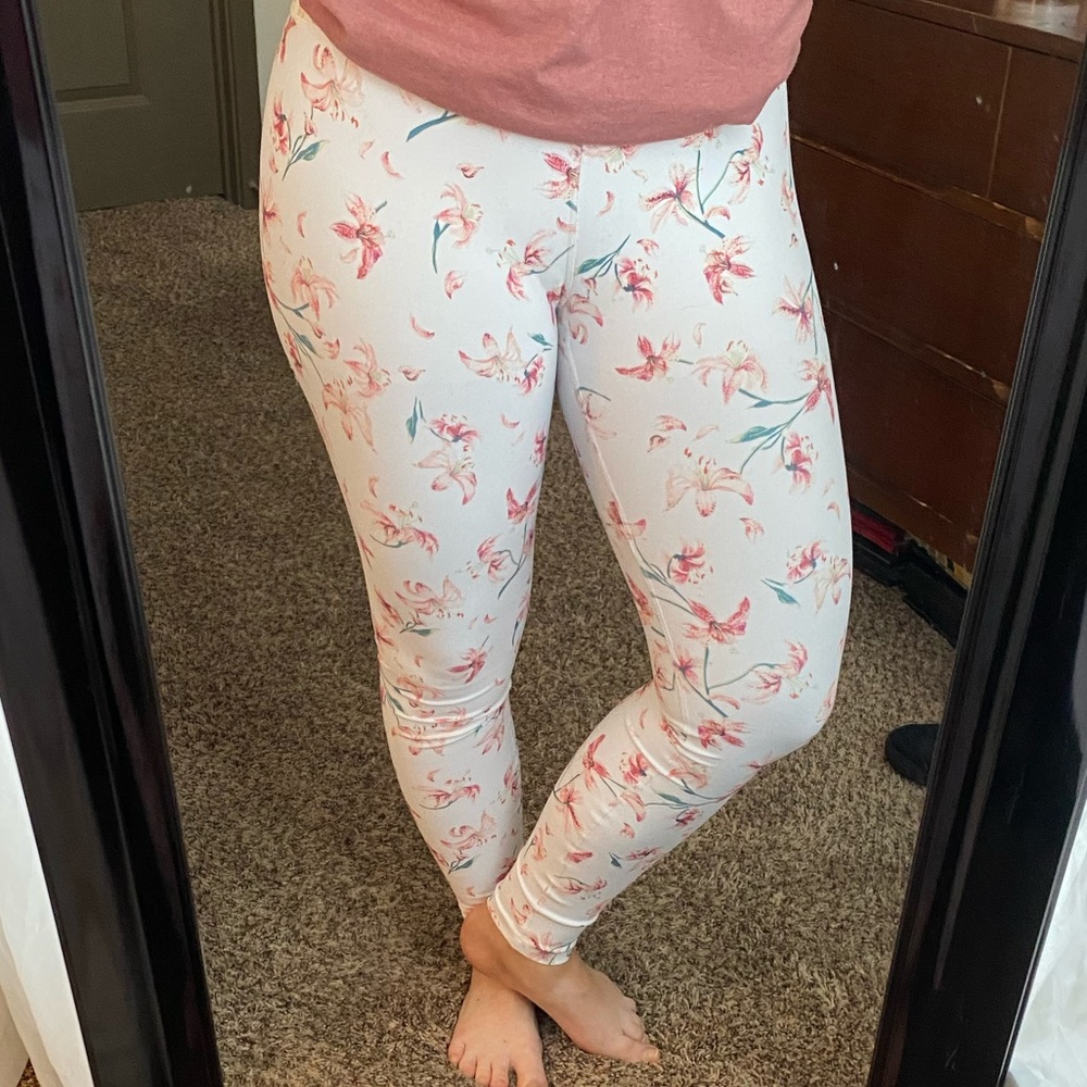 Fabletics floral high waisted  leggings